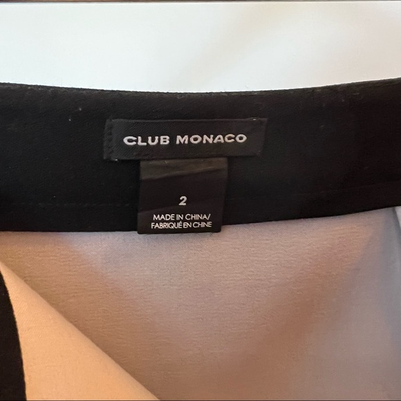 Club Monaco Skirt | Exposed front zip & slit | Black, 2 - Picture 4 of 10
